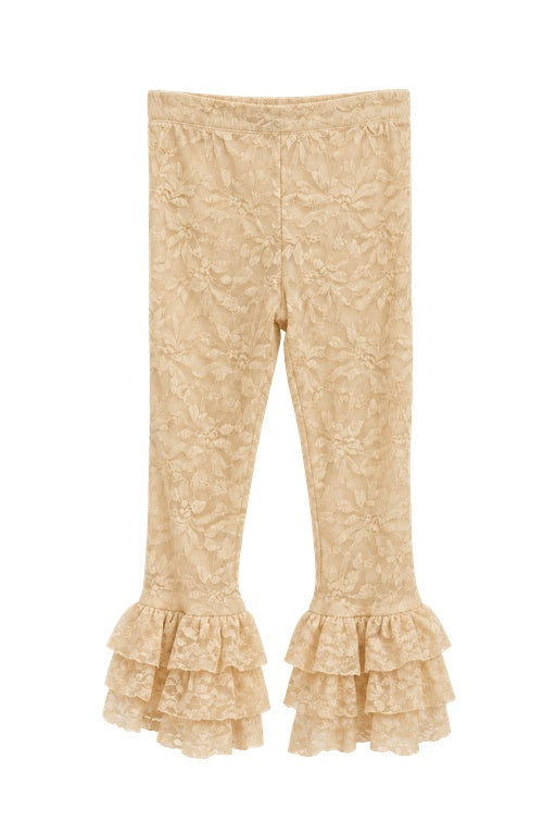Calça Capri Renda com Babados
