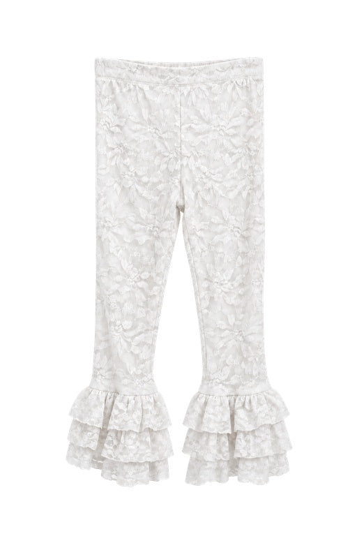 Calça Capri Renda com Babados