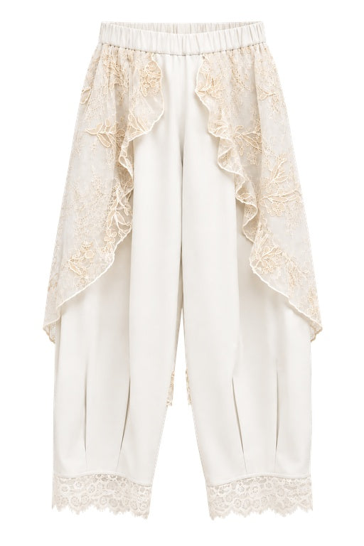 Calça Pantacourt Renda