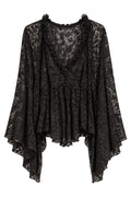 Blusa Bata Renda Manga Ampla