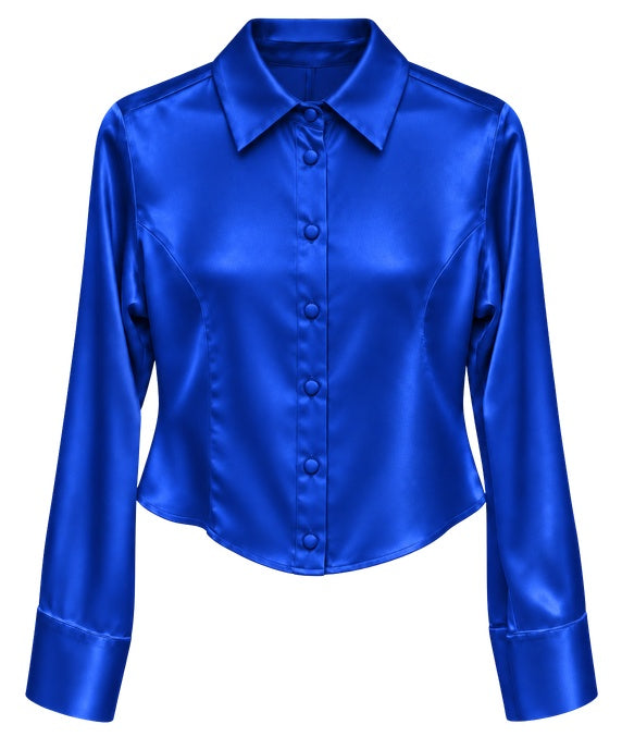 Camisa Acinturada Cetim