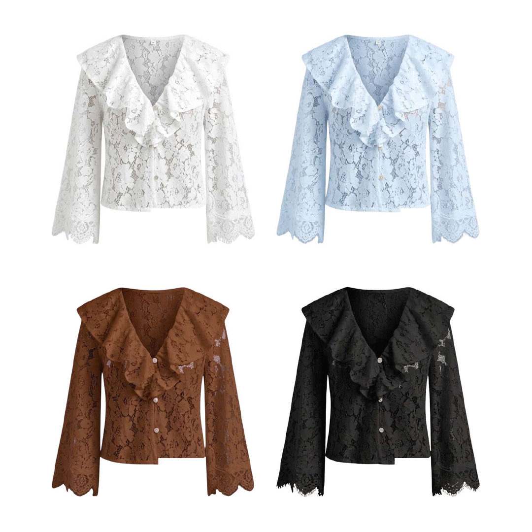 Blusa Renda Manga 3/4