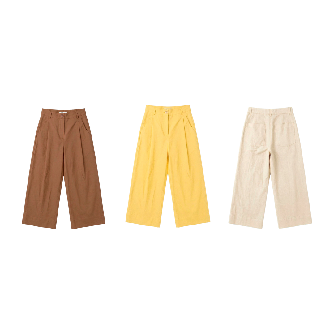 Calça Cropped Tricoline
