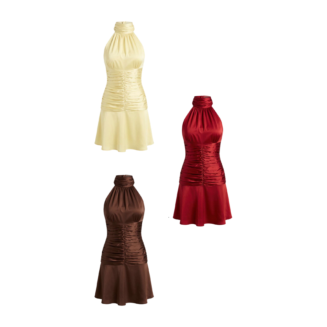 Vestido Curto Satin